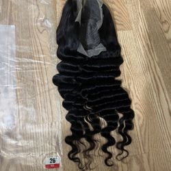26in Human Hair Loose Deep Wave 13x4 Lace Frontal Wig 