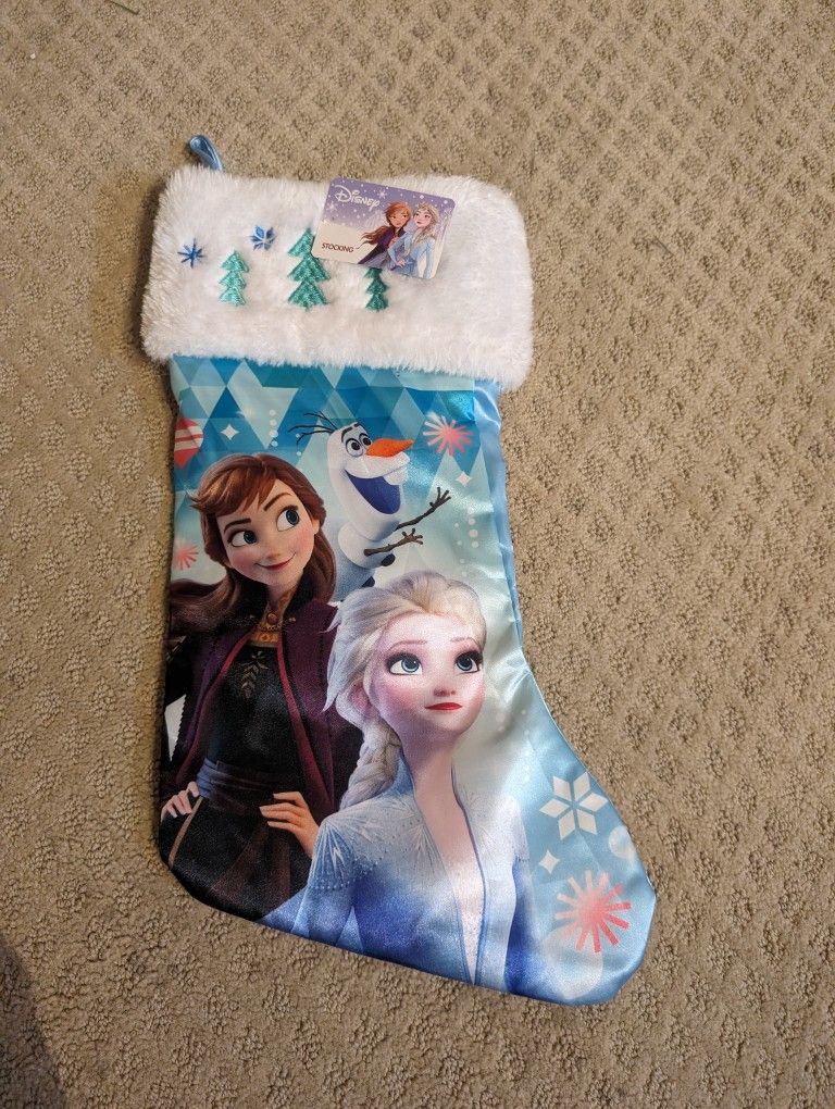 New With Tag Christmas Stocking Elsa Anna Frozen 