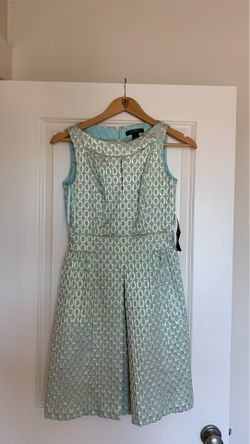 Ralph Lauren gold mint summer spring dress size 2 originally $184