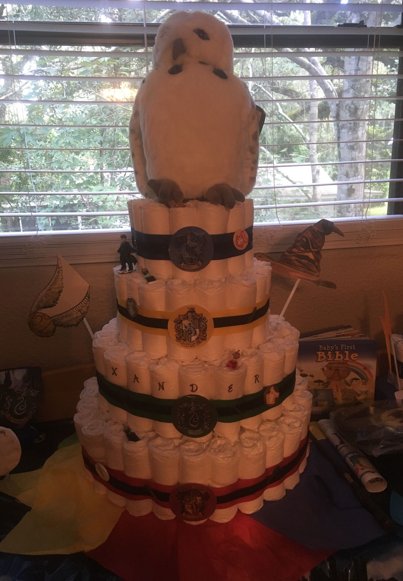 Harry Potter diaper cake!
