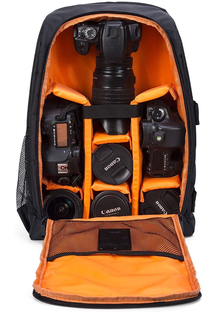Camera Backpack Waterproof for DSLR/SLR Cameras (Canon, Nikon, Sony and etc), Laptops, Tripods, Flashes, Lenses and Accessories