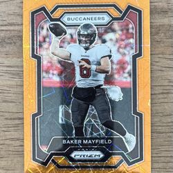 2023 Panini Prizm BAKER MAYFIELD Orange Lazer #276 Prizm Buccaneers