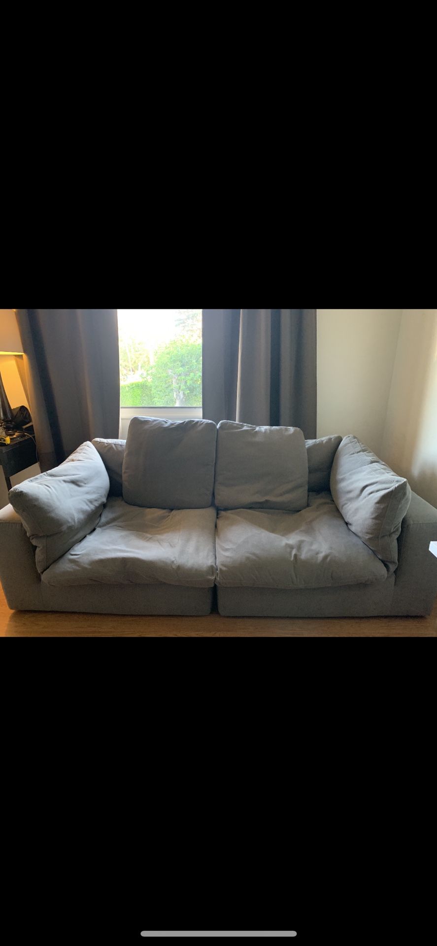 Dream grey modular sofa by bobs discount furniture I buy it 890 4 month ago I ask 500