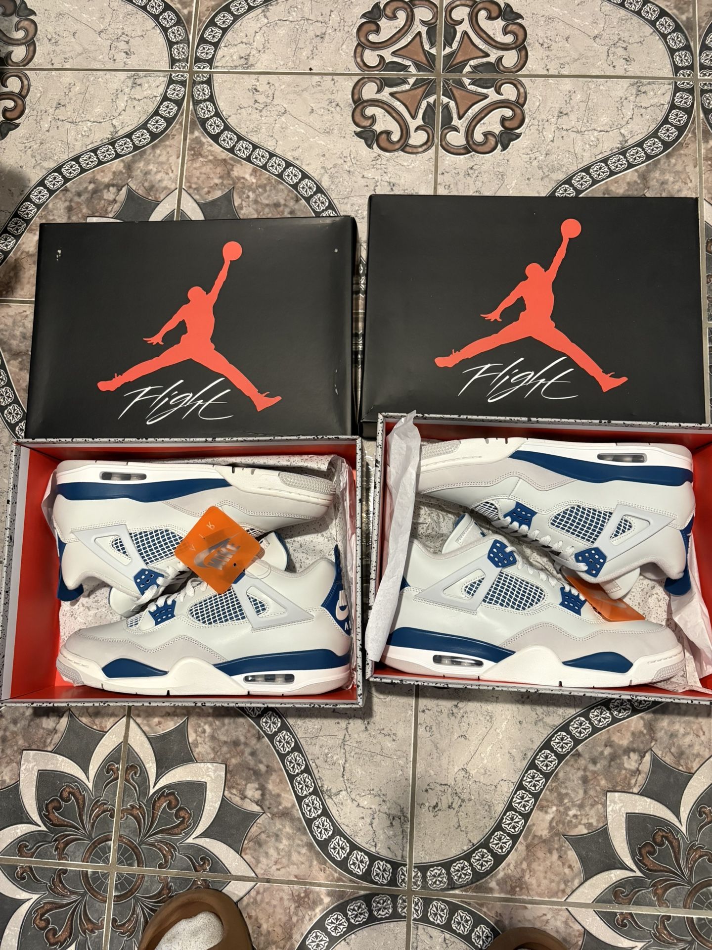 Jordan 4 Military Blue Reimagined- Size 11