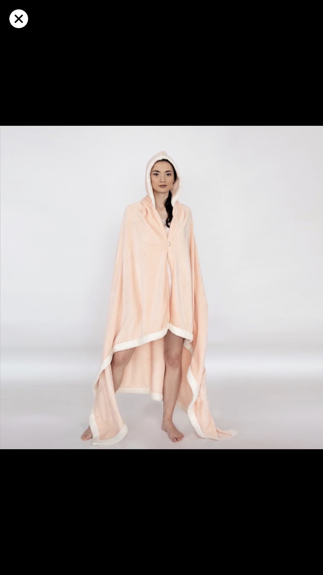 Ultra-Soft Snuggle Hooded Blanket Robe with Sherpa Trim