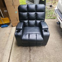 Ashley Furniture Power Recliner – Faux Leather, Great Condition!