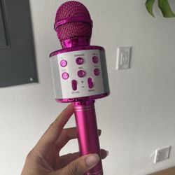 Pink Karaoke microphone 
