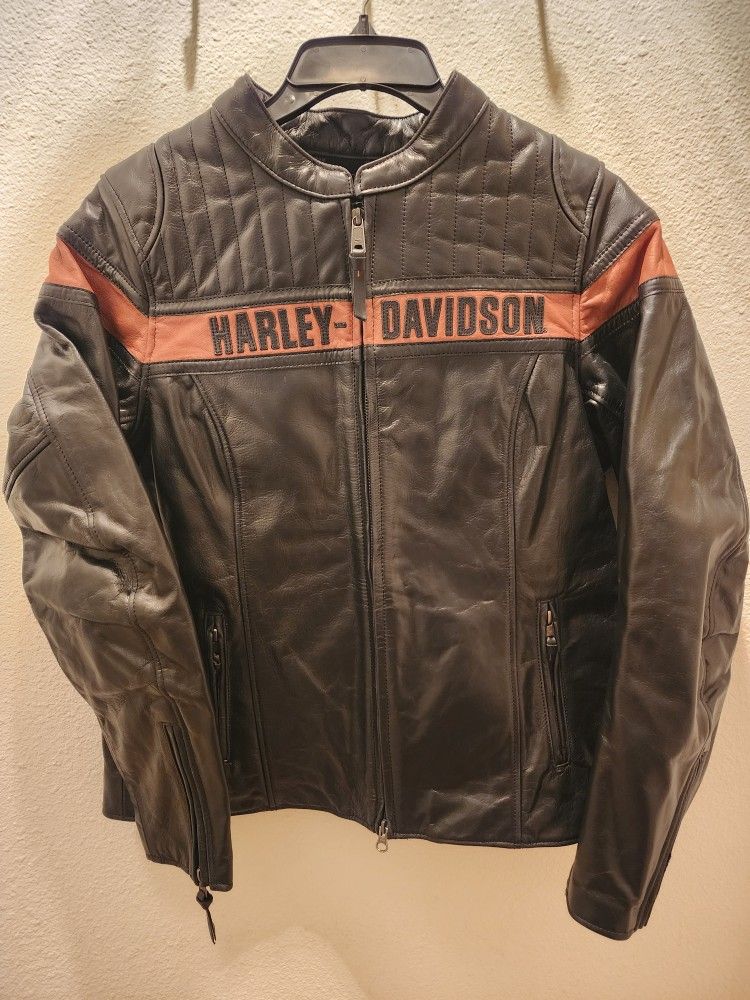 NEW GENUINE HARLEY DAVIDSON 98013-21VW Large Women's Victory Lap Leather Jacket