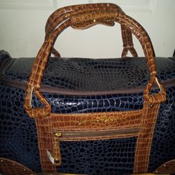 New Jessica Simpson Luggage Rolling Duffel Bag