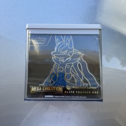 Pokemon TCG Mega Evolution Pokemon Center Exclusive Elite Trainer Box ETB Lucario