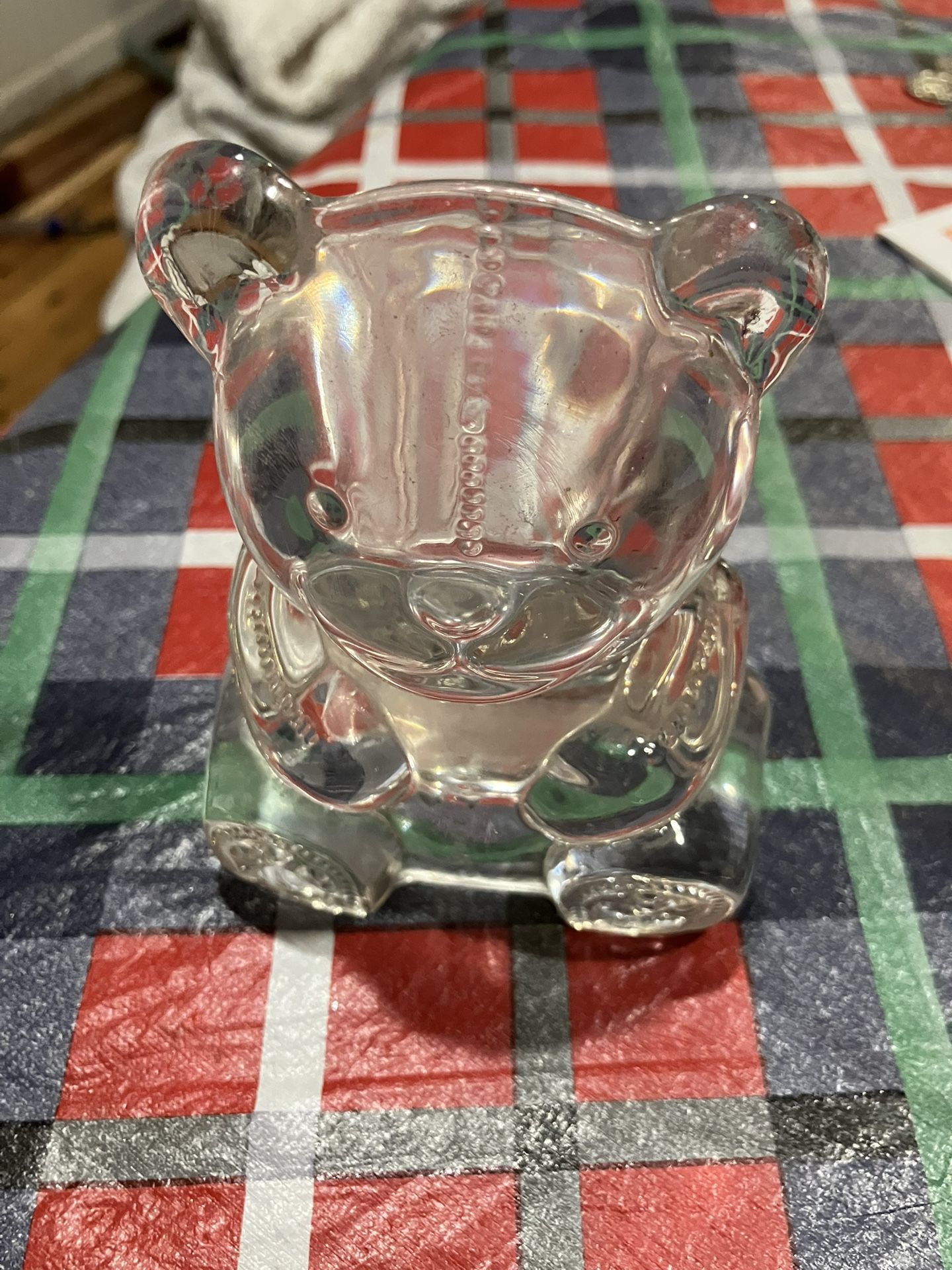 Vintage Tea Light Holder. Teddy Bear