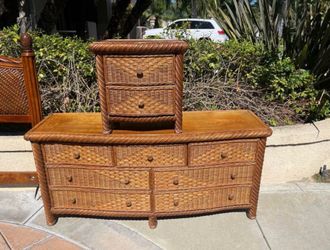 Rattan Queen Bedroom Set