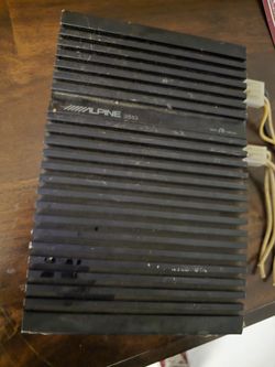 Vintage Alpine 3513S 2 channel bridgeable Power Amplifier "Old School" for car audio