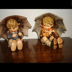 Hummel Umbrella Boy And Girl 8"high