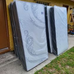 NEW TWIN MATTRESS AND BOX SPRING -- Also Available In All Sizes.