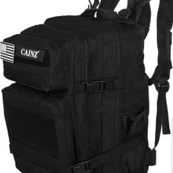 CAINZ Military Tactical Backpack for Men
45L Large Rucksack Bag Waterproof, Outdoor Camping Hiking Fishing Travelling
made of 900D heavy-duty waterpro