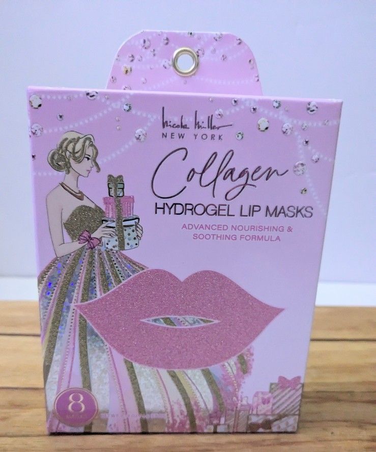 8 Pack Hydrogel Lip Masks