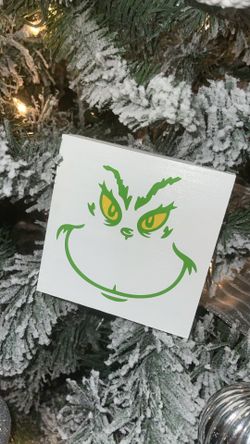 Grinch Wood Sign 