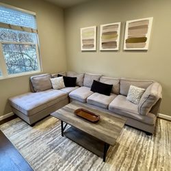 Grey Sectional in decent condition