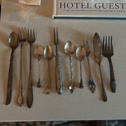 Lot Of Vintage  Spoons And Forks $100