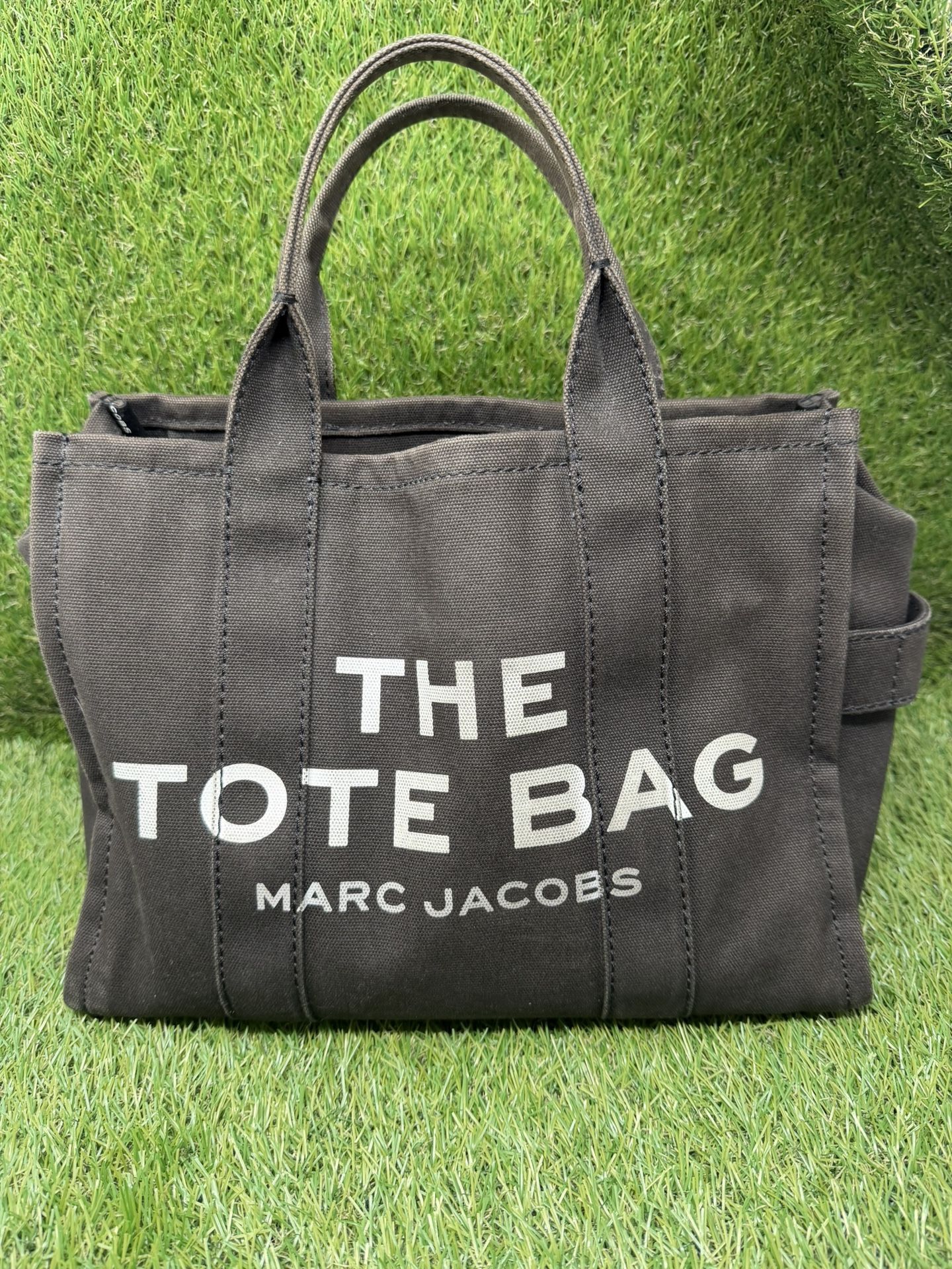 MARC JACOBS The Tote Bag Medium Canvas Brown Distressed Bag
