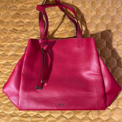 Nine West Tote, Red, Genuine Leather