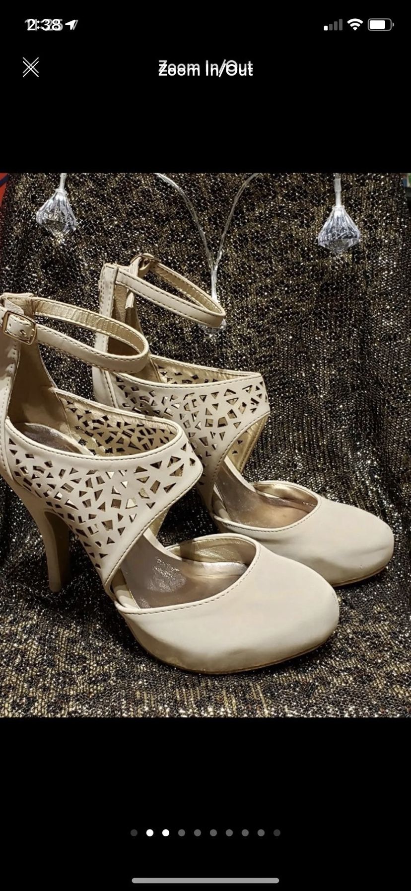 Beige heels