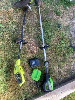 Ryobi and greenworks Weed wacker