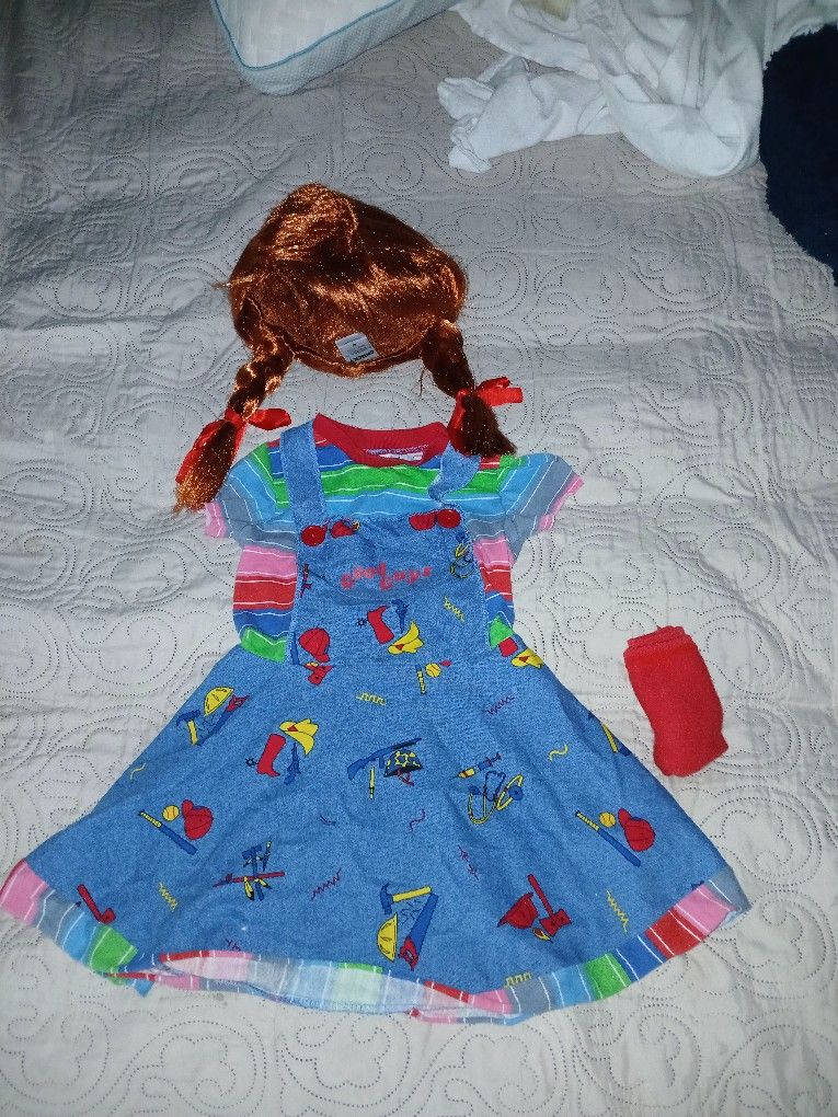 Toddler Girl Chuckie Costume