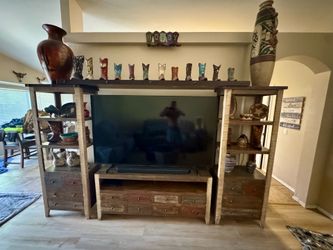 Rustic style entertainment center (make me an offer)