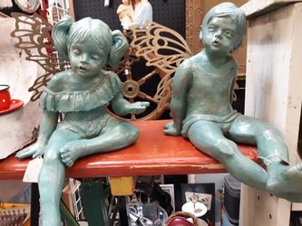 Boy and girl Fairies figurines