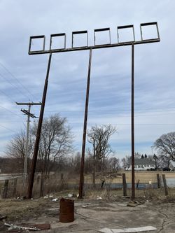 Huge Steel Beam/ Pole Sign