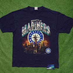 Vintage Seattle Mariners Shirt Large Great Condition