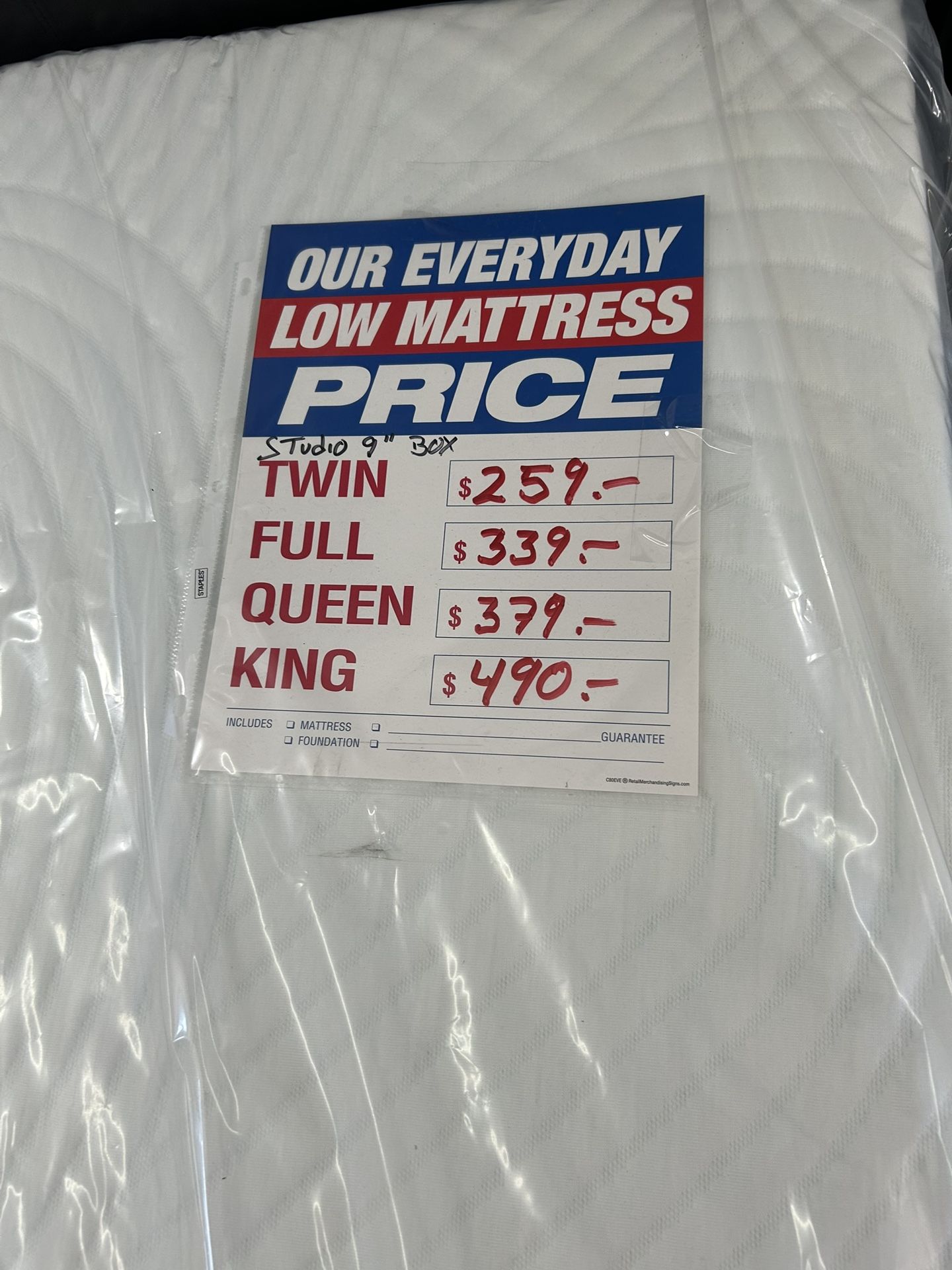 Twin Size Memory Foam Mattress In Box