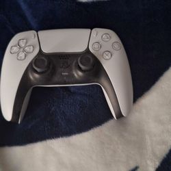 PS5 with controller 