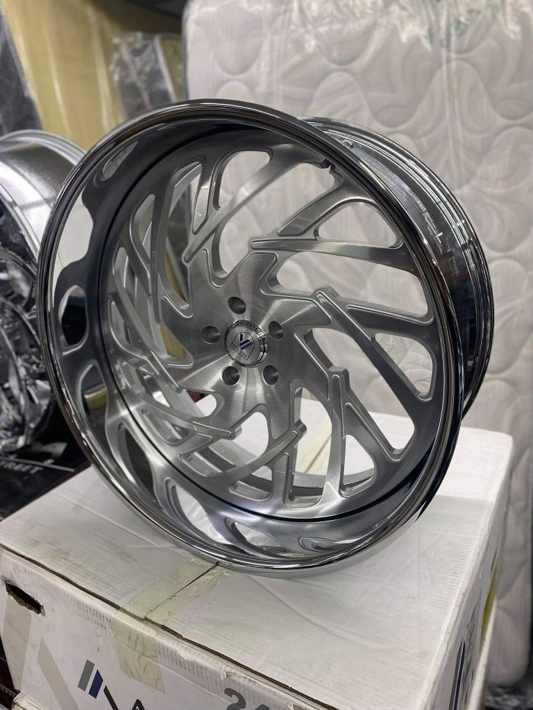 24 inch 2 piece staggered asanti rims. $10 take home layaway. Ulohos 2940 N Keystone M-Sa