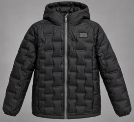 Under Armour Youth L 14/16 Black Hooded Puffer Jacket