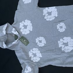 1 to 1 Denim tears hoodie gray large