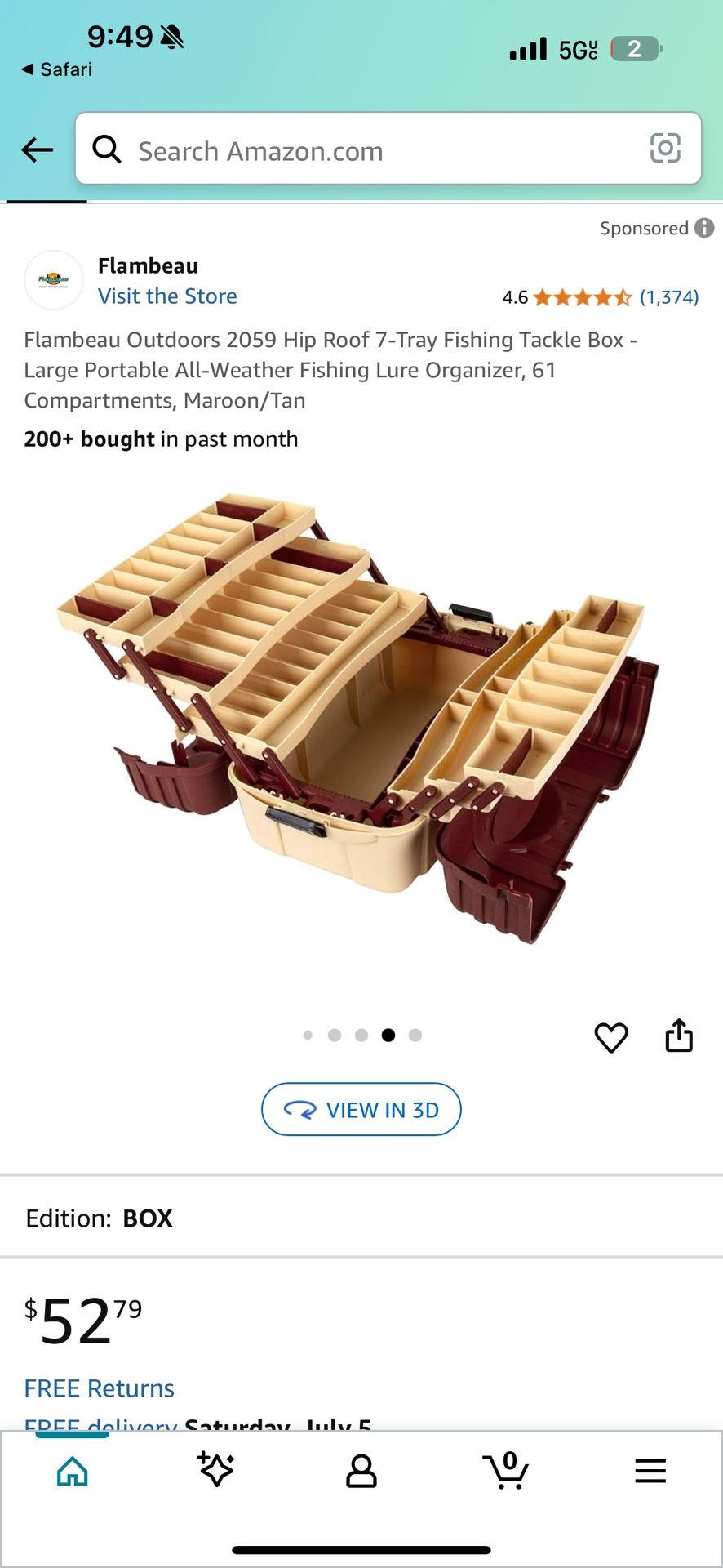 Full Tackle Box And Ugly Stick Fishing Rod NEVER USED BEFORE ~200$ Value