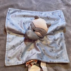 Modern Moments Gerber Baby Lovey Blue Panda Bear Fleece Soother