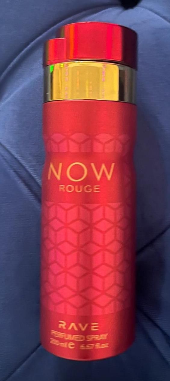 Rave Now Perfume Body Spray Now Rouge Warm Spicy Scent 6.67 Fl.oz 200ml
