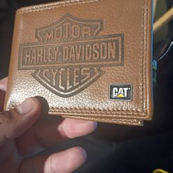 Harley-Davidson Brown Leather Wallet Men