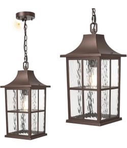 Outdoor Hanging Lantern Pendant Light Bronze