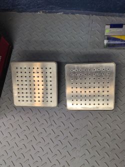 2 modern shower heads