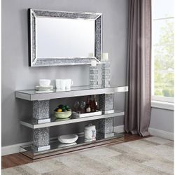 MIRROR AND CONSOLE TABLE BY ACME FURNITURE