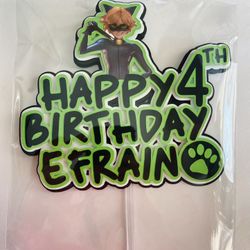 Custom Cake Topper / Cat Noir Cake topper / Party Decor 