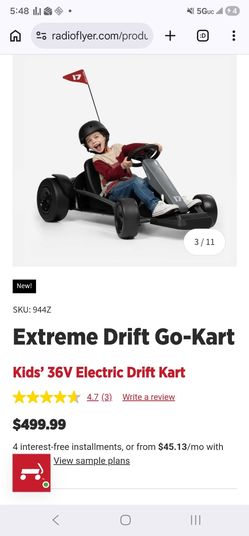 Radio flyer go cart 36v 3 speeds