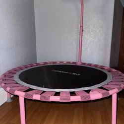 Pink trampoline 