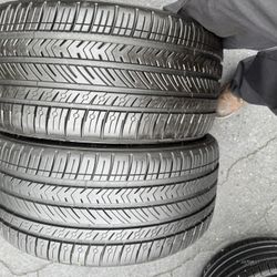 I Have 2 Tires 255-35-19 Michelin Pilot Sport All Season 4 85% Tread Life $180 For Both Mounted And Balanced 
