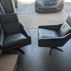 Leather Lounge Chairs